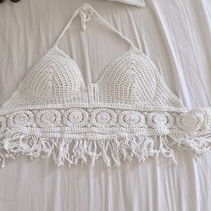 Boho Halter Neck tassel top